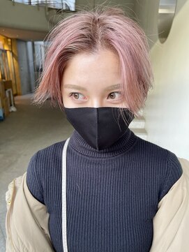 パランケイビューティー シンジュク(PALAN K-Beauty) ハンサムショート、ラベンダーピンク、ハイトーンショート