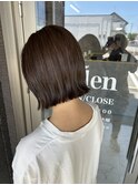 切りっぱなしボブ