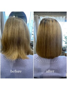 ブリーエ(brille) ブリーチ縮毛矯正　(白髪染め/髪質改善/縮毛矯正）