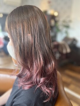 エイチ ヘア デザイン セカンド(h Hair Design 2nd.) グラデーションピンク