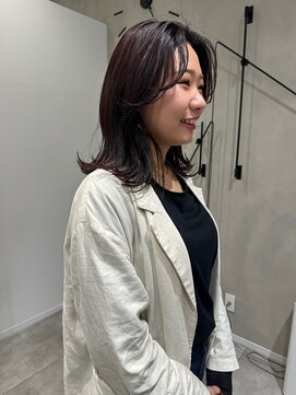 マッシュ 天王寺あべの(MASHU) ボルドー艶カラー