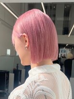 ニトバイアンキシム(nit by ahnkism)&nbsp;ボブミルクティーベージュブリーチダブルカラー堀江