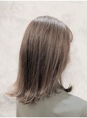 20代30代40代大人可愛いアッシュベージュダブルカラー透明感