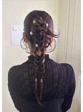 トランク ヘアー デザイン(tranq hair design) 卒業式結婚式お呼ばれヘアヘアセットタイトアレンジカチモリヘア