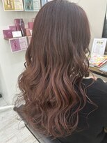 ヘアースタジオココルッチ(hair studio CoCo-Rucchi)&nbsp;ロング×バーガンディ