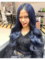ラピス 大阪アメ村店(Lapis)&nbsp;韓国風ブルーヘア