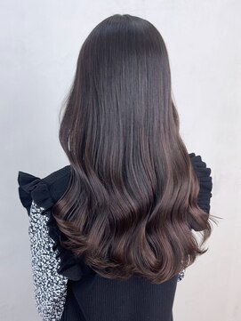 アルバム 銀座(ALBUM GINZA) ロング顔周りレイヤー韓国ヘア美髪くびれヘア_ba450101