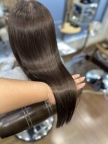 美容室ピュール&nbsp;オーガニックカラー/スカイベージュ×ULTOWAtreatment×縮毛矯正