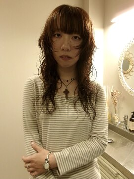 チャプター 問屋町(chapter) 深みブラウン秋カラーハイレイヤー顔まわりレイヤースタイル