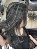 髪質改善ハイライト40代50代グレイカラー白髪染め白髪ぼかし