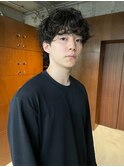 メンズマッシュシャドウパーマ