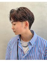 シゼン(SHIZEN) ナチュラルパーマ×センターパート