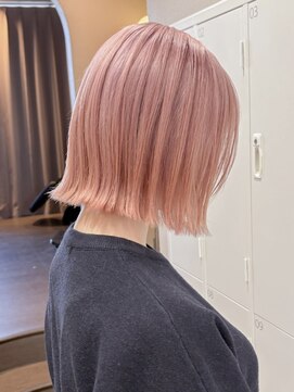 ニモ(NIMO.) ピンクカラー/ハイトーン/Wカラー/ボブ/ピンクベージュ