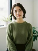武蔵小山イメチェン外ハネボブレイヤー美髪顔まわり