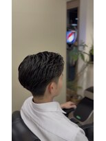 オアゾバーバー(OAZO BARBER) 2ブロックカット×アイロンパーマ