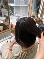 アヴァンス 広島本通店(AVANCE.)&nbsp;着物ヘア/ダークアッシュ/ミディアムレイヤーカット/広島