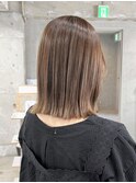 ベージュハイライト//船橋/くすみベージュ/細めハイライト