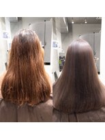 アンアトリエ バイ リュネッツ 町田店(En atelier by lunettes)&nbsp;トーンダウンで落ち着いたツヤ髪メテオカラー