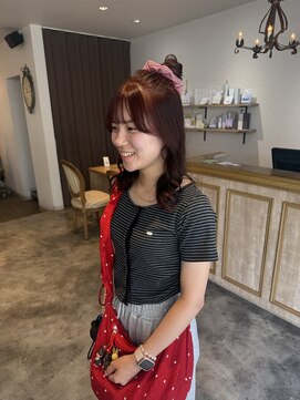 ムクヘア 御幸店(MUKU hair) ブリーチなしRED!!!