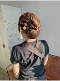 下めシニヨンスタイル