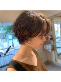 くせ毛風ショートパーマ