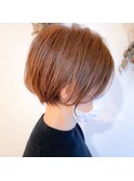 柔らかさとヌケ感バツグンの丸みショートボブ