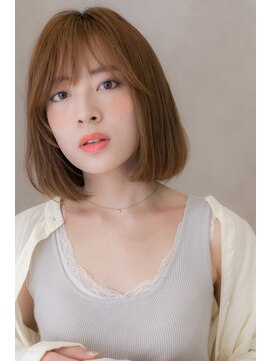 カバーヘア ブリス 北浦和(COVER HAIR bliss) 大人かっこいいカーキアッシュ前下がりボブY北浦和20代30代40代