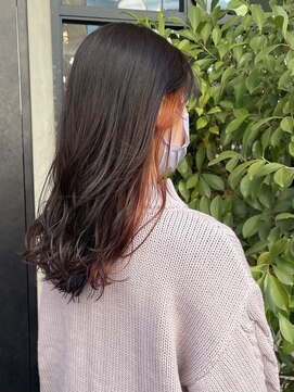 扉(GATE) 【サロンワーク/竹内春奈】オレンジインナーカラー