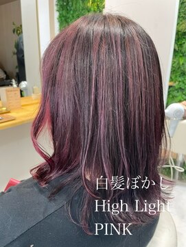 クレア 岡崎南店(CREA) 40代からの白髪ぼかしハイライトでアクセントを♪