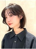 【修】20代30代40代◎透明感カラー×韓国切りぱなしボブ