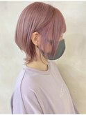 ウルフ/ウルフカット/ ウルフボブ/ピンクカラー担当岩崎