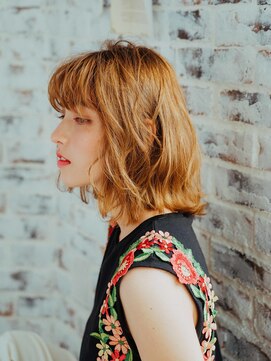 美容室クローバー 新小岩店(clover) 無造作ミディアムウェーブ[新小岩駅/新小岩駅南口]