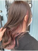 ロング/ピンクインナーカラー