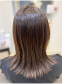 20代30代40代髪質改善カラーショコラアッシュ艶感ロブヘアー