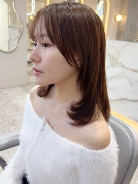 ハローバイシー 仙台(Hello by Sea) 韓国風前髪×レイヤーカット【髪質改善/仙台/レイヤーカット】