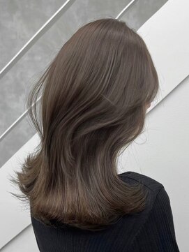 ノイズオオサカ 梅田店(NOISM OSAKA) アッシュグレーレイヤーカットアッシュ20代30代40代韓国ヘア艶髪