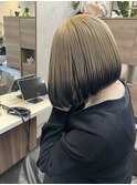 切りっぱなしボブグラデーションカラー福岡博多天神10代20代30代
