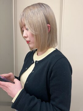 パークレーン アイス イヴェン(park lane ICI yeven) 切りっぱなし　ミルクティーベージュ　グレージュ　/akari