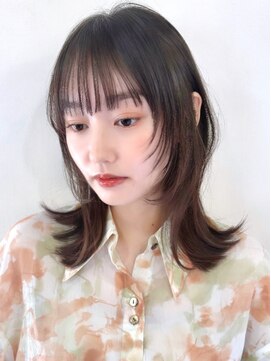 リコバイアフロート(riko by afloat) くびレイヤー/アースカラー/耳掛け/フェミニン[stylist竹田]