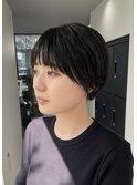 【暗髪】マッシュショート