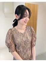 ムーン バイ ケンジ(moon by KENJE)&nbsp;【hinari】＃お呼ばれヘア ＃センターパートヘアアレンジ