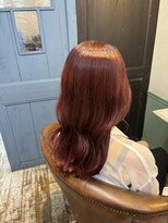 オーガスト ヘア ネイル(AUGUST hair nail)&nbsp;ピンクブラウン/ブリーチなしダブルカラー/横浜/ハイトーン