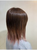 グラデーションカラー　ミルキーピンク