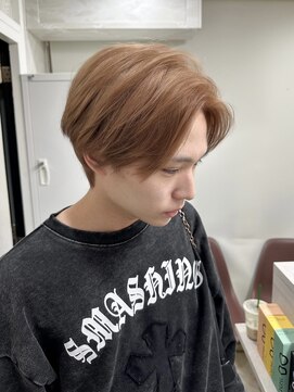 セレーネヘアー 難波店(Selene hair) ミルクティーベージュ×センターパート