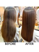 髪質改善【美髪矯正】ビフォー・アフター
