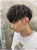波巻きツイストスパイラルパーマ/フェザーパーマ/眉毛/メンズ