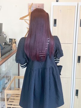 マインドヘアー(MiND HAiR) ワインレッドカラー＿うる艶髪質改善ストレート__65
