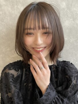 サンド 銀座(sand) 顔周りレイヤー×まろやかブラウン