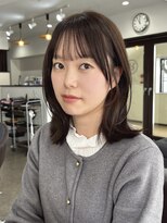 ヴィヴカウンター(VIVE counter) ぱっつんシースルーバング・ダークブラウンカラー