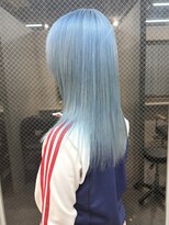 ラニヘアサロン(lani hair salon)&nbsp;アクアブルー/水色/寒色カラー/青色/ブルーカラー/ペールカラー
